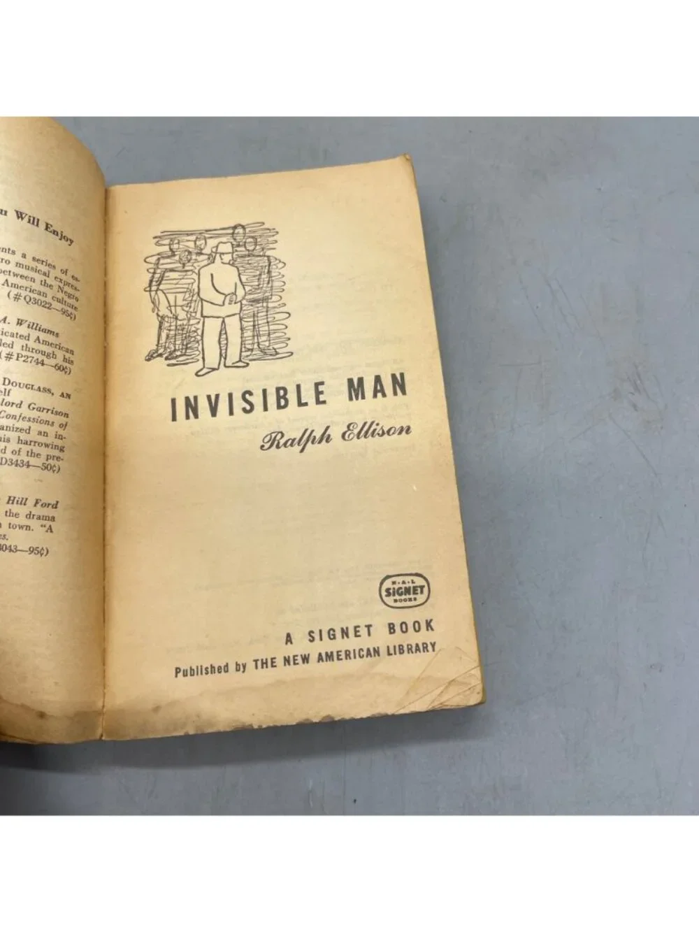 Invisible Man By Ralph Ellison Paperback book Vintage Signet Ed English READ